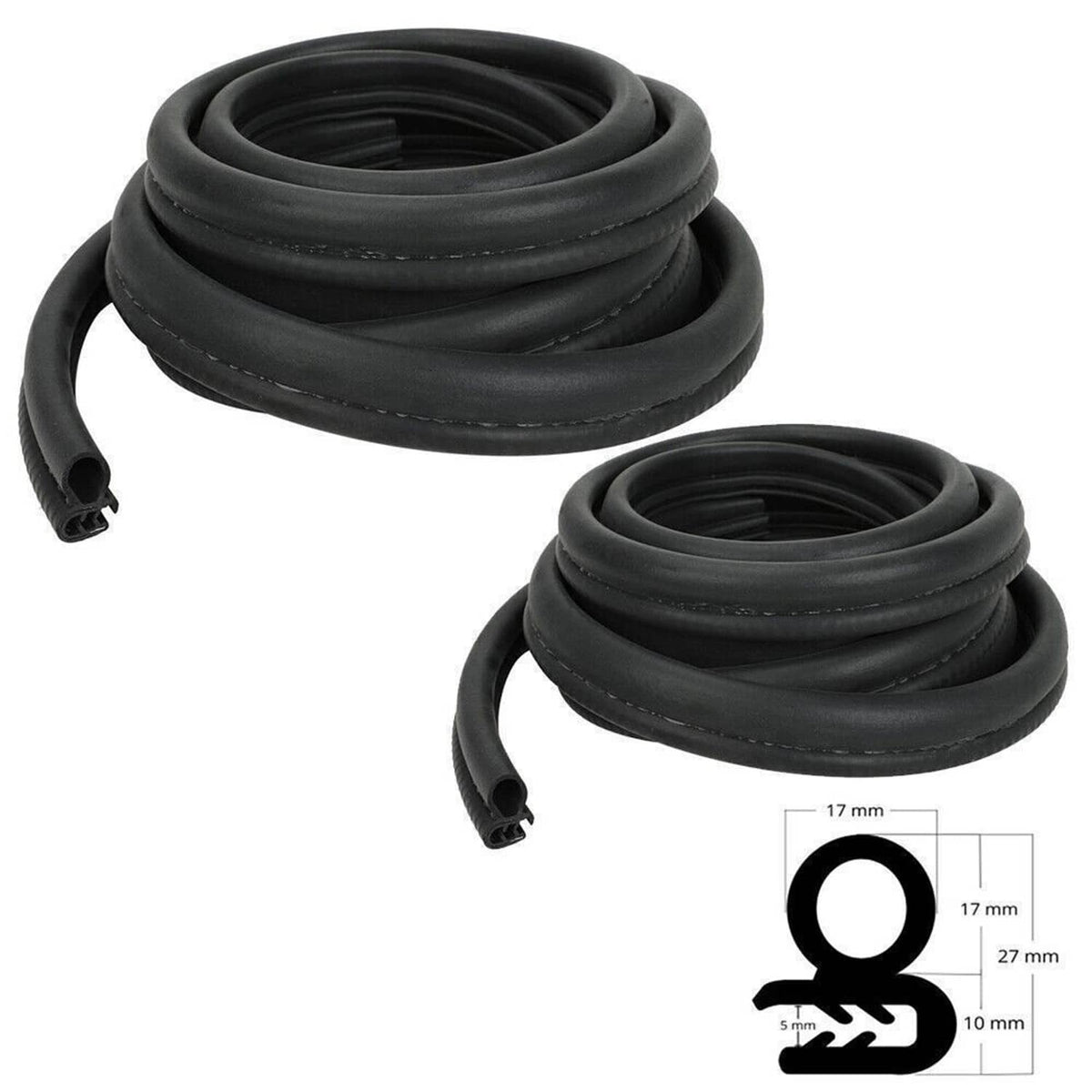 Solidspare Door Seals Weatherstrip Kit Pair Set 14.5Ft for Ford Bronco F100 F150 F250 F350