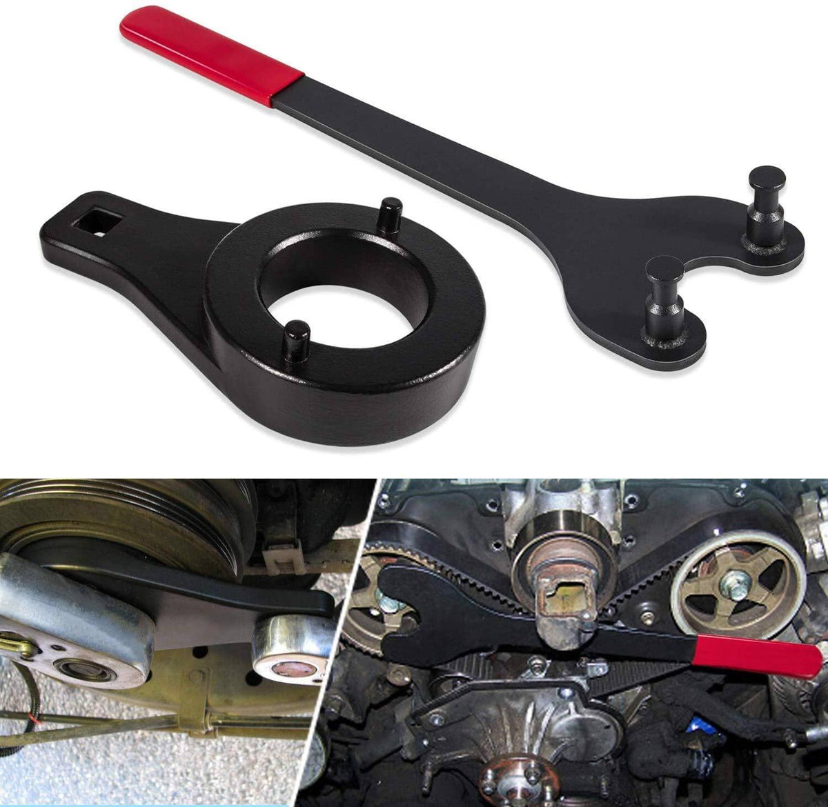 Solid Spare For Toyota 3.4L Cam Pulley Holder & Crankshaft Crank Harmonic Damper Pulley Tool