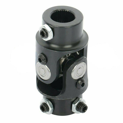 Solidspare New Universal Steering Black Single U-Joint Shaft 3/4" DD X 3/4" DD