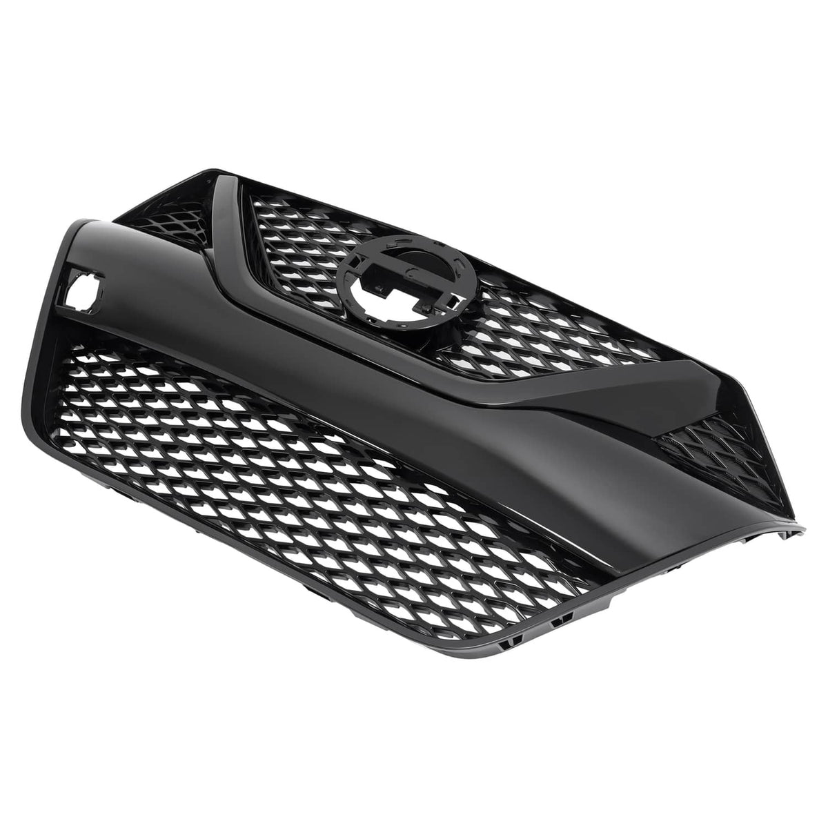 Solid Spare For Nissan Maxima 2016-2018 2017 Front Upper Grille Full Gloss Black Grill