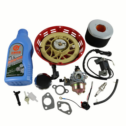 Solidspare For Honda GX270 GX240 Recoil Carburetor Spark Plug Ignition Coil Air Filter Kit