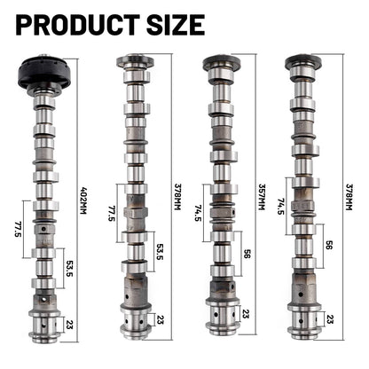 Solidspare Engine Camshaft for JEEP DODGE CHRYSLER RAM 3.6L Pentastar 2011-2018 Set Of 4
