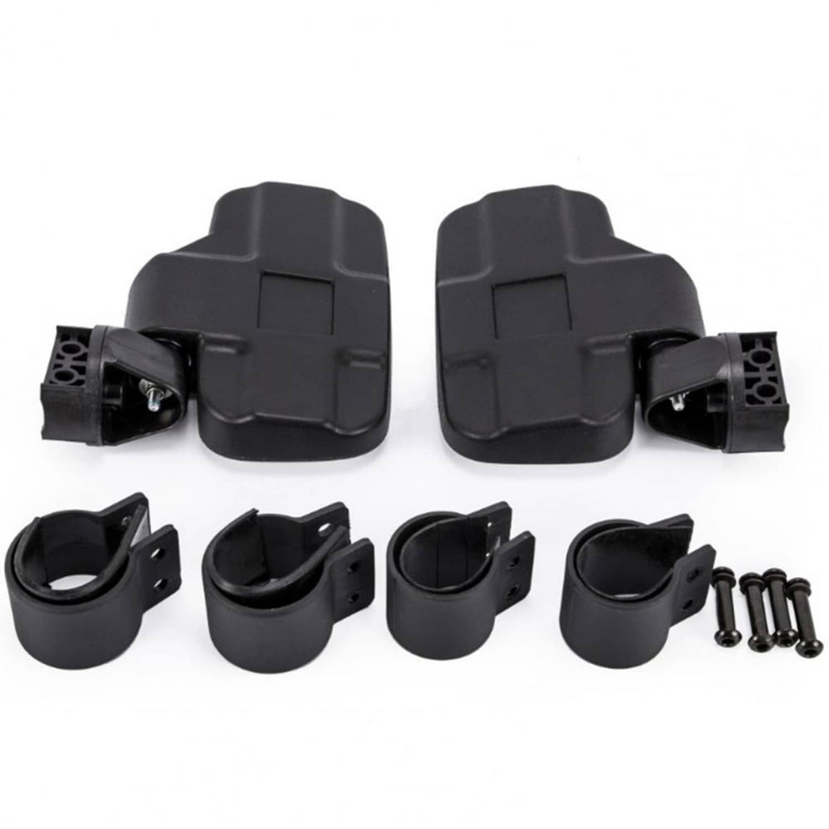 Solidspare 1 Pair UTV Rearview Side Mirrors 1.75" 2" For Polaris RZR Ranger Yamaha YXZ1000R