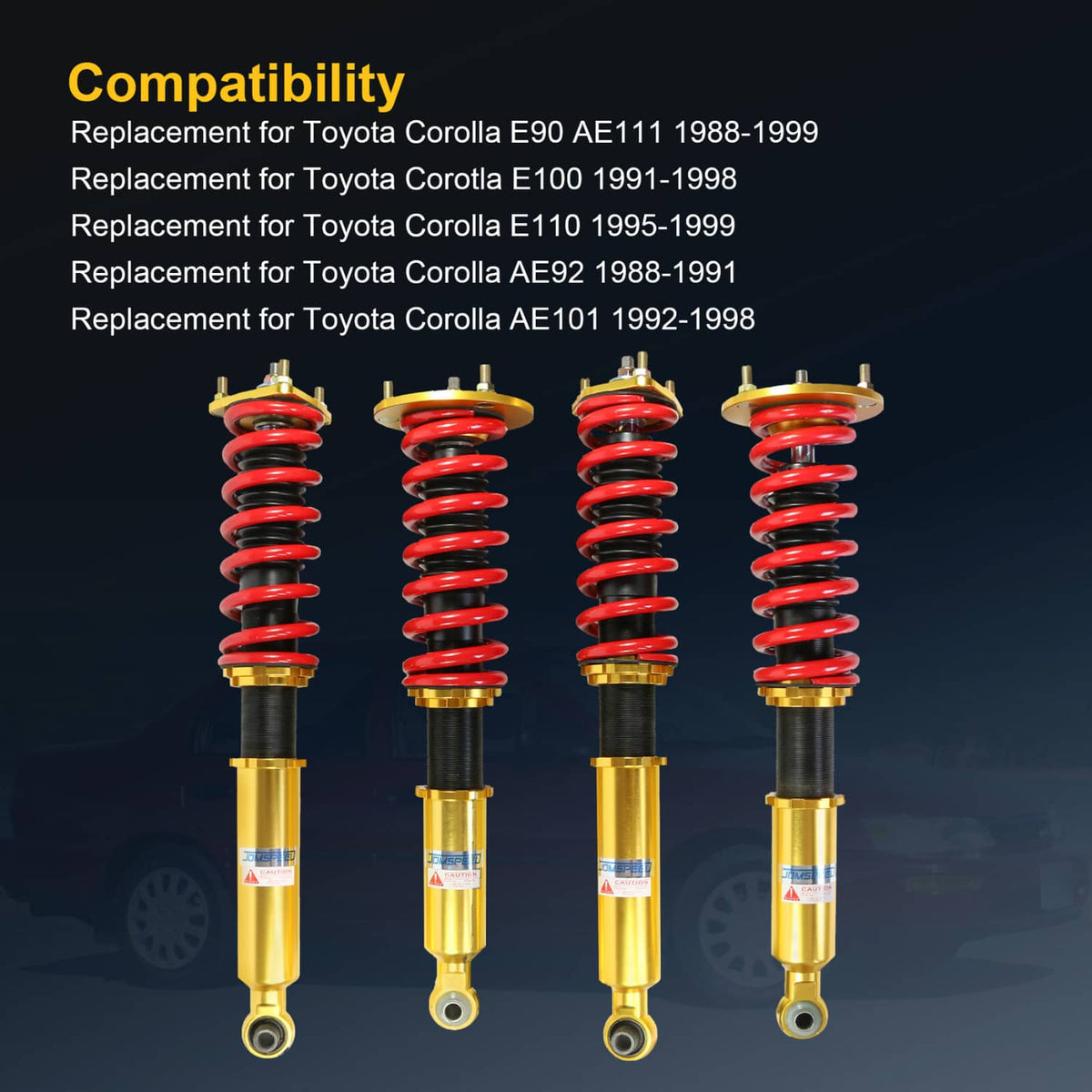 Solidspare Coilovers Kits For 2006-2012 Lexus IS350 IS250 Shock Absorbers Struts Adj Height