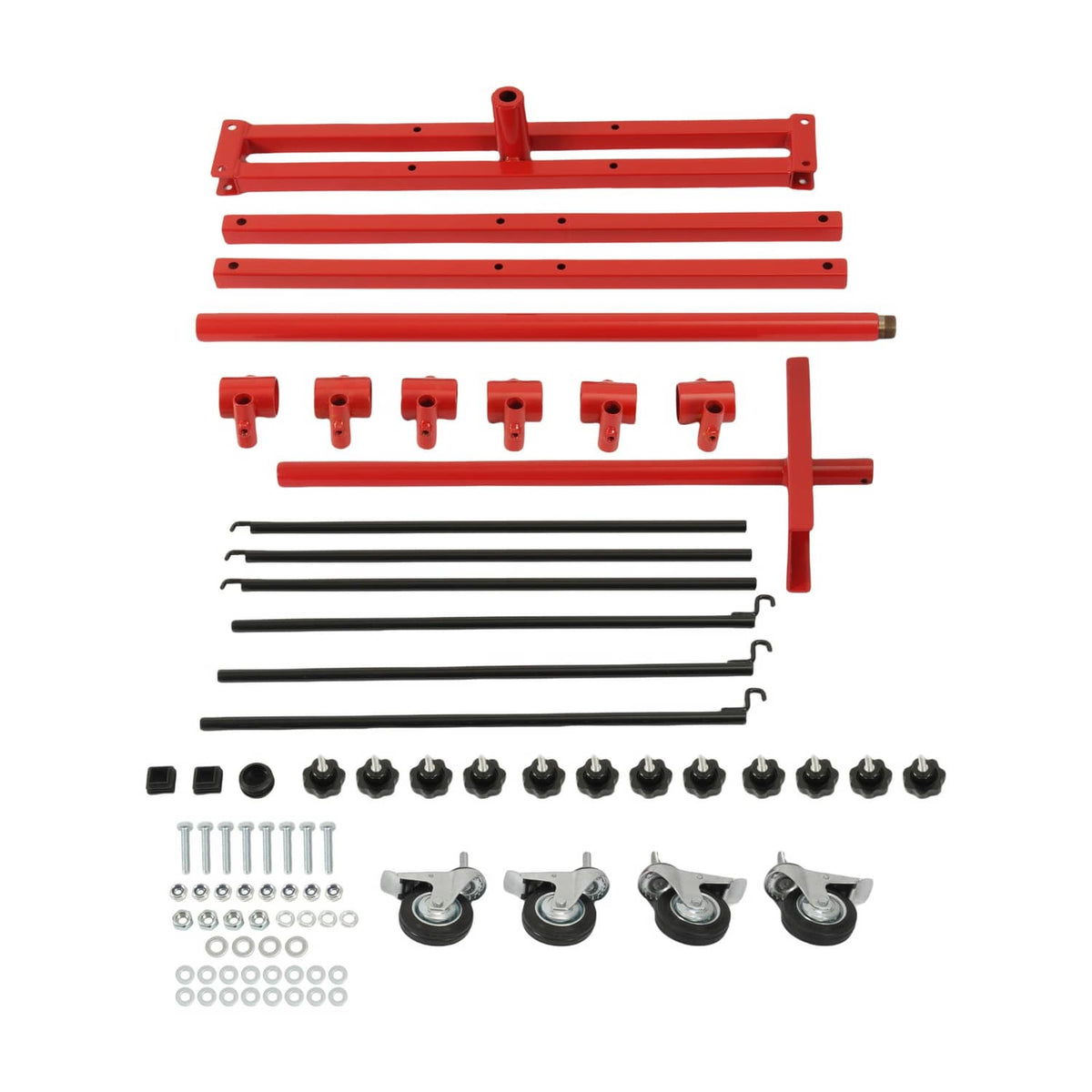 Solid Spare Powder Coated Adjustable Tree Paint Stand For Autobody Door Fender Panel