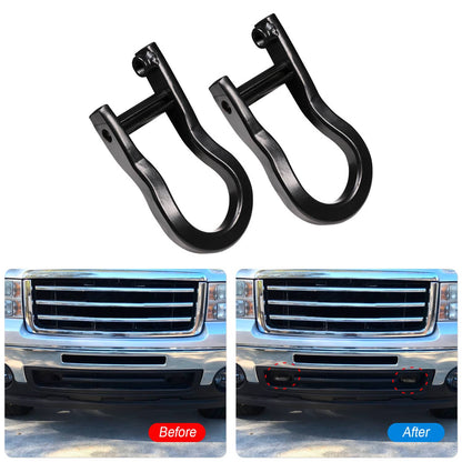 Solidspare Black Tow Hooks kit For GM Chevrolet Silverado Sierra 1500 2007-2019 84072463