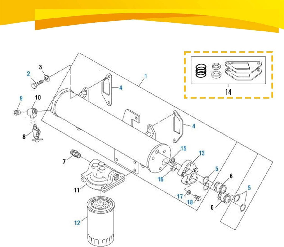 Solid Spare 431327 Oil Cooler Mounting Kit Gasket O-Rings for DT466 DT360 Engine #675513C1