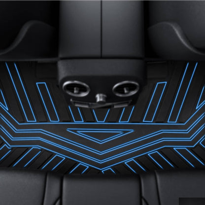 Solidspare Pcs Floor Mats for Ford F-150 F150 Super Crew Cab 2015-2025 Black TPE Liners