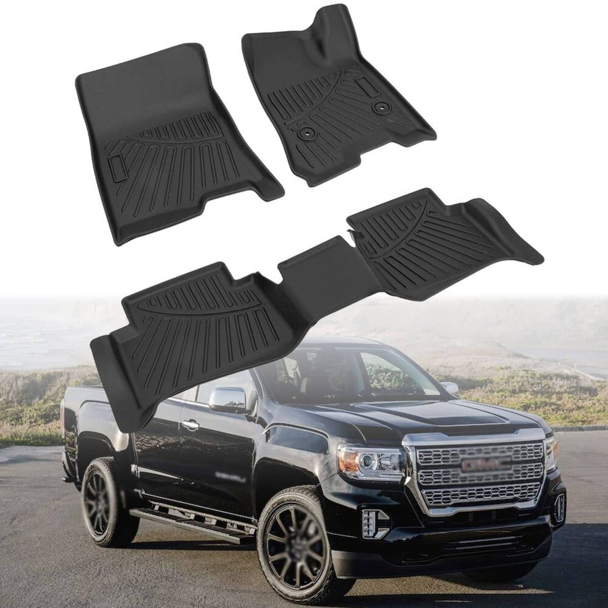 Solidspare For Chevrolet Colorado GMC Canyon 2023-2025 Floor Mats Liners Direct Replacement
