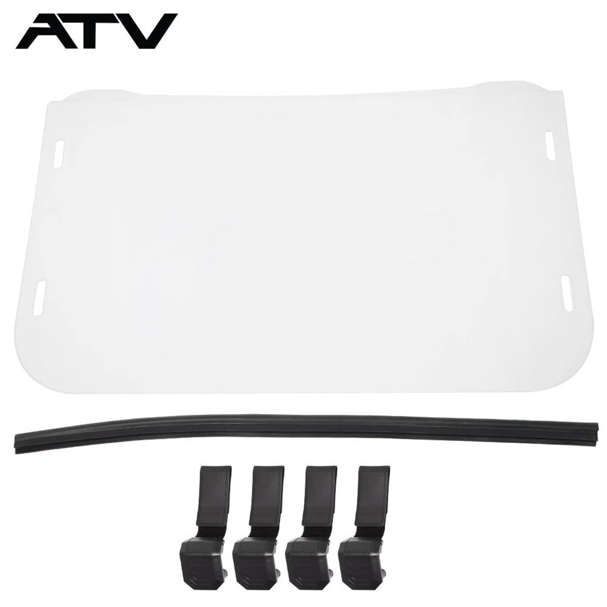 Solidspare For 2008-2014 Polaris RZR 570 800S 800 XP 900 Scratch Resistant Full Windshield