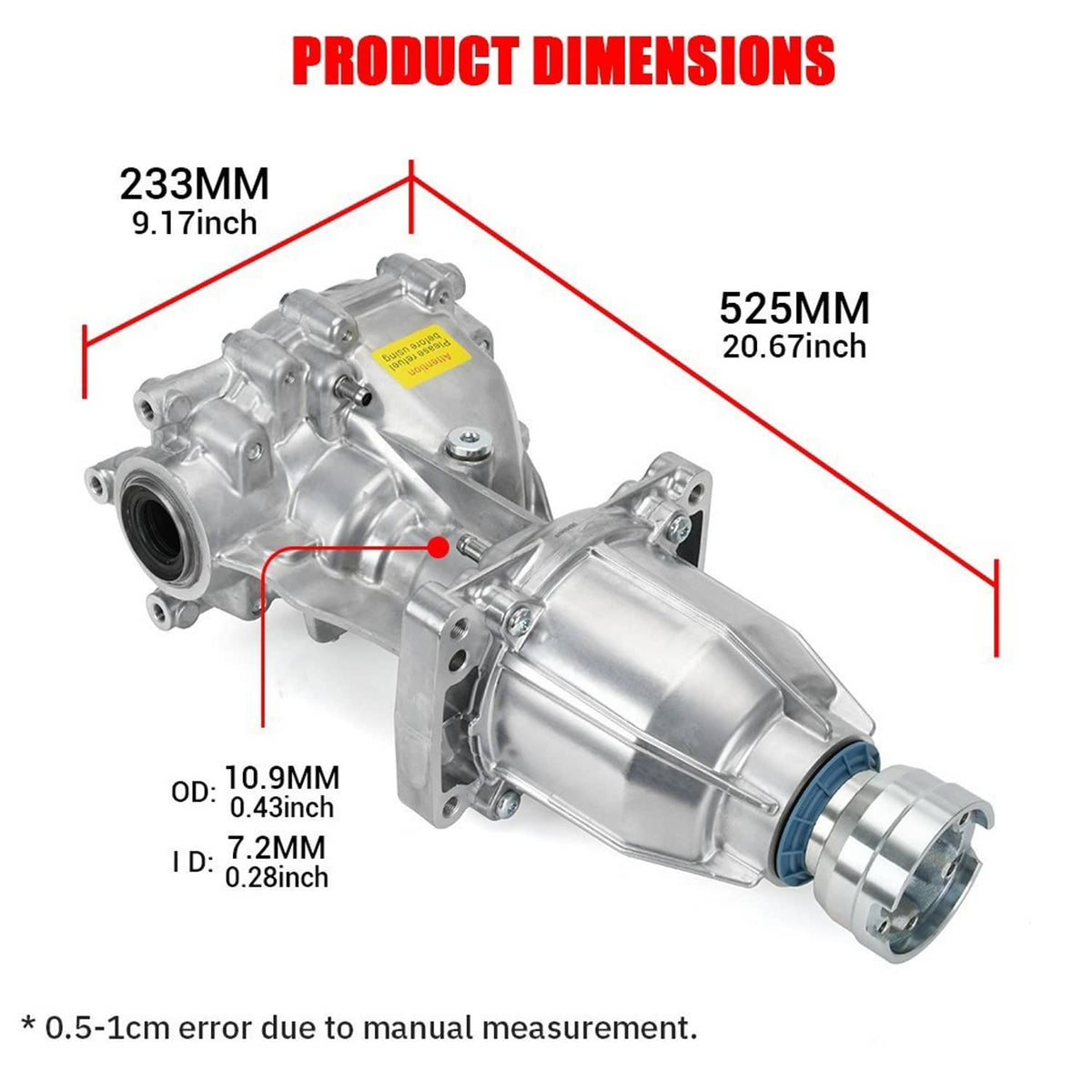 Solidspare For 2013-2019 Ford Edge 3.7L 3.5L MU7Z4000J CV6W-4B025-DF Rear Differential