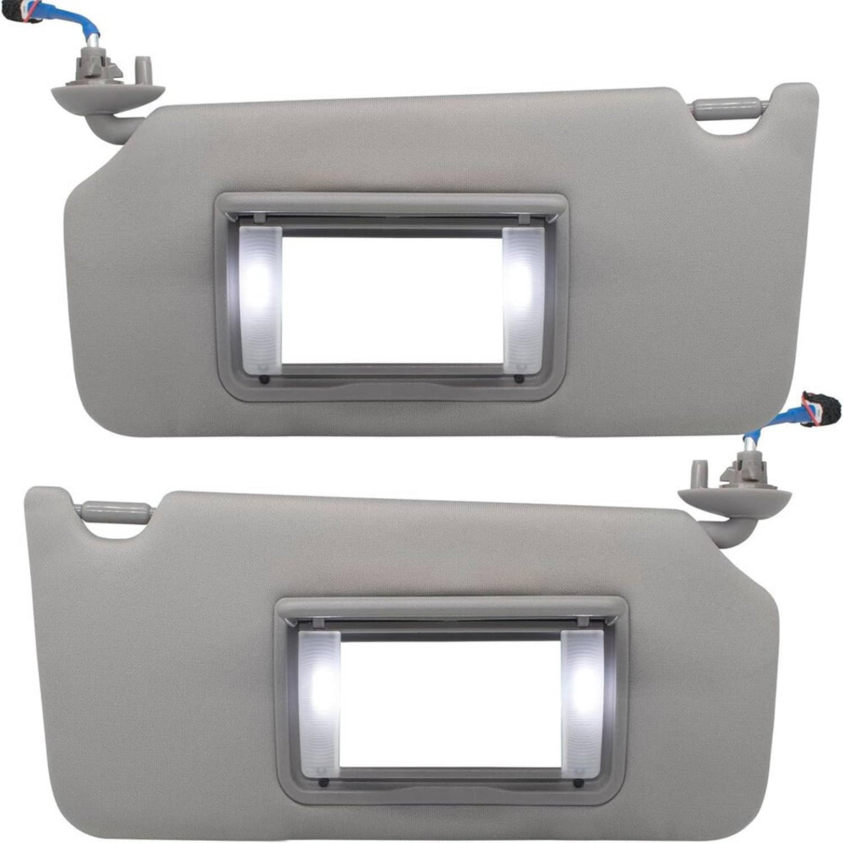 Solidspare 2x Sun Visor w/LED Light Mirror Set For 2008-2017 Honda Accord 83280-TA5-A51ZA