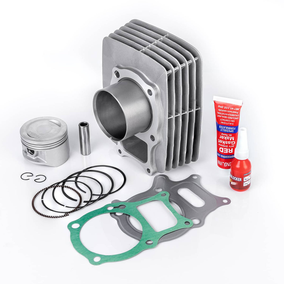 Solidspare For Honda Recon 250 Top End Rebuild Kit Piston Cylinder Gaskets 68.50mm Bore ATV