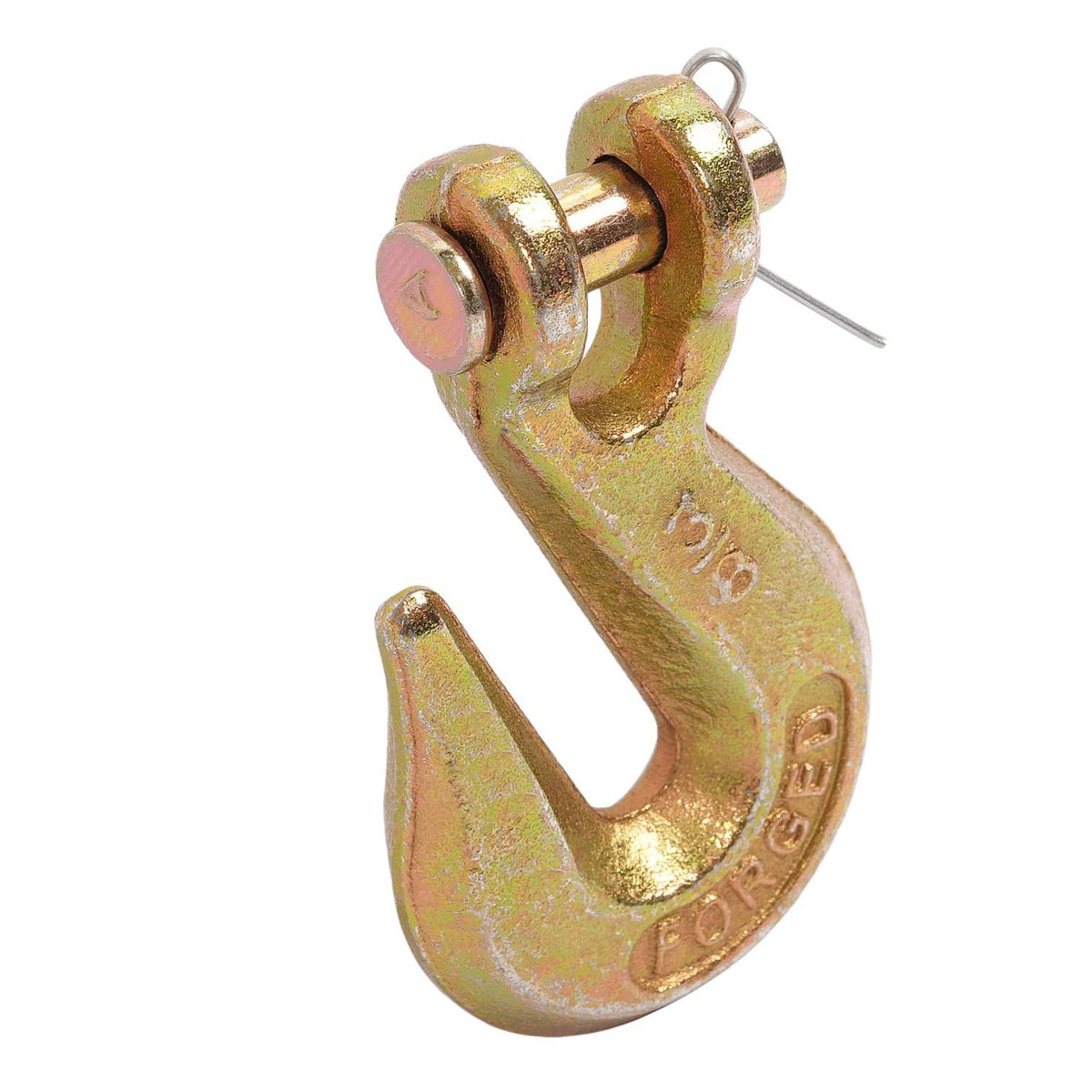 Solid Spare 10 Pack G70 3/8'' Clevis Grab Hook Tow Chain Hook Tie Down Flatbed Truck Trailer