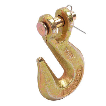 Solid Spare 10 Pack G70 3/8'' Clevis Grab Hook Tow Chain Hook Tie Down Flatbed Truck Trailer