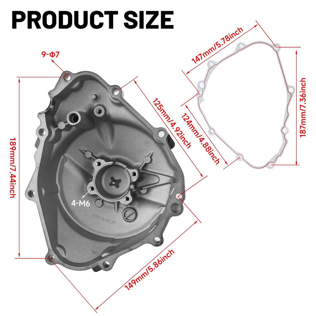 Solidspare For Honda CBR600 F4I 2001-2006 Aluminum Left Engine Crank Case Stator Cover