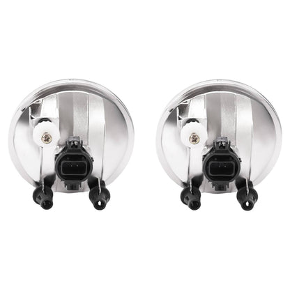 Solid Spare For Chevrolet Colorado 2021-2022 Clear Fog Lights w/ Chrome Bezel Wires Switch