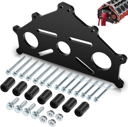 Solid Spare Engine Safe Stand Adapter Plate for Chevy Small/Big Block Duramax SBC BBC LS LT