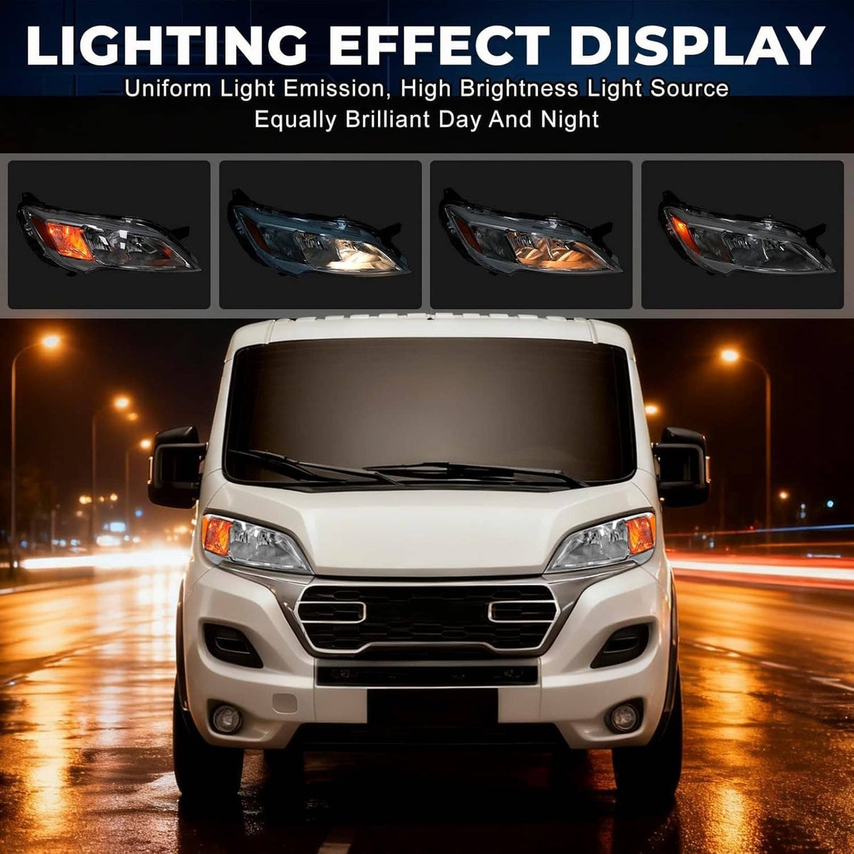 Solidspare New Right Passenger Side Headlight Halogen For 2023-2026 Dodge Ram Promaster