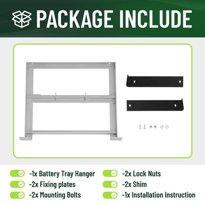 Solidspare For EZGO TXT / MEDALIST 1994-2013 GOLF CART Aluminum 36V  BATTERY TRAY