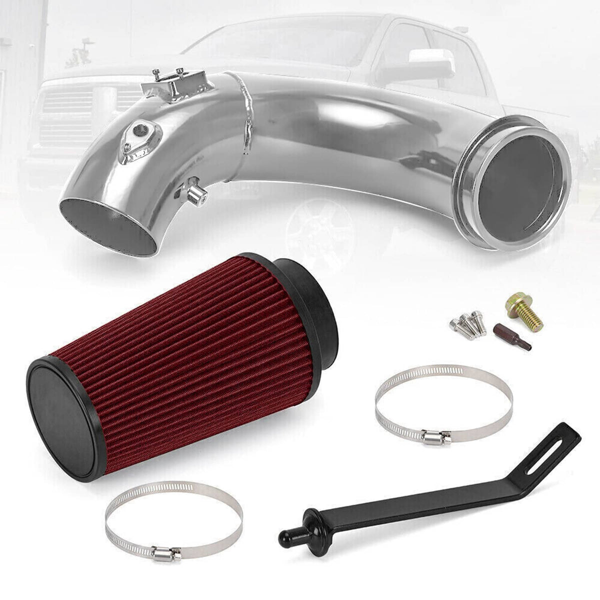 Solidspare New Cold Air Intake & Filter For 2007.5-2012 Dodge Ram 2500 Cummins Diesel 6.7L