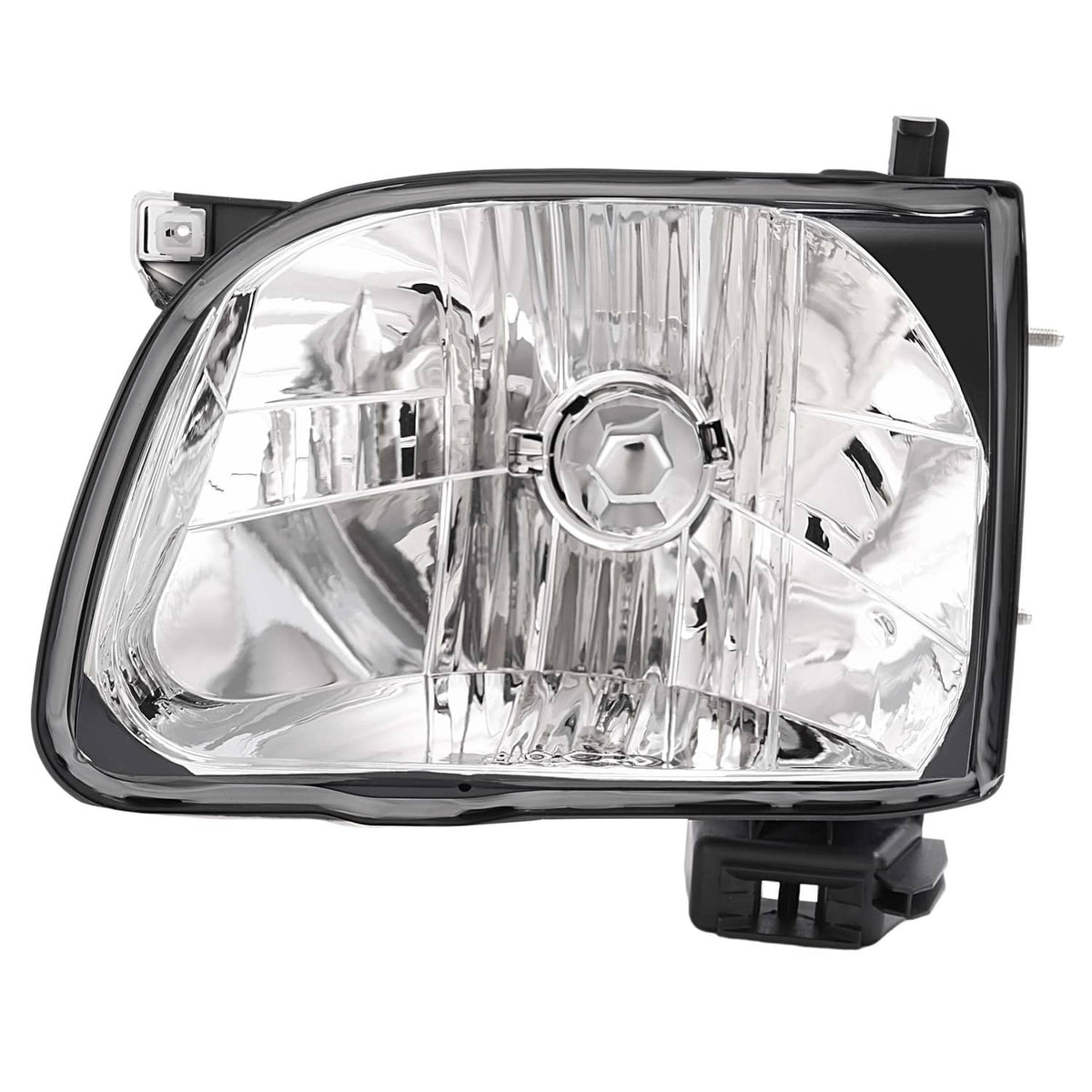 Solid Spare For 2001 2002 2003 2004 Toyota Tacoma White Headlights & Black Corner Light 4Pcs