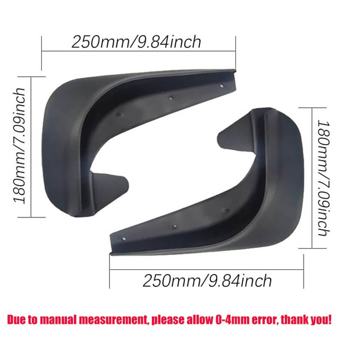 Solidspare 4X Wearing Mud Flaps Mudguards Fender Splash Guards For Dodge Challenger R/T SRT
