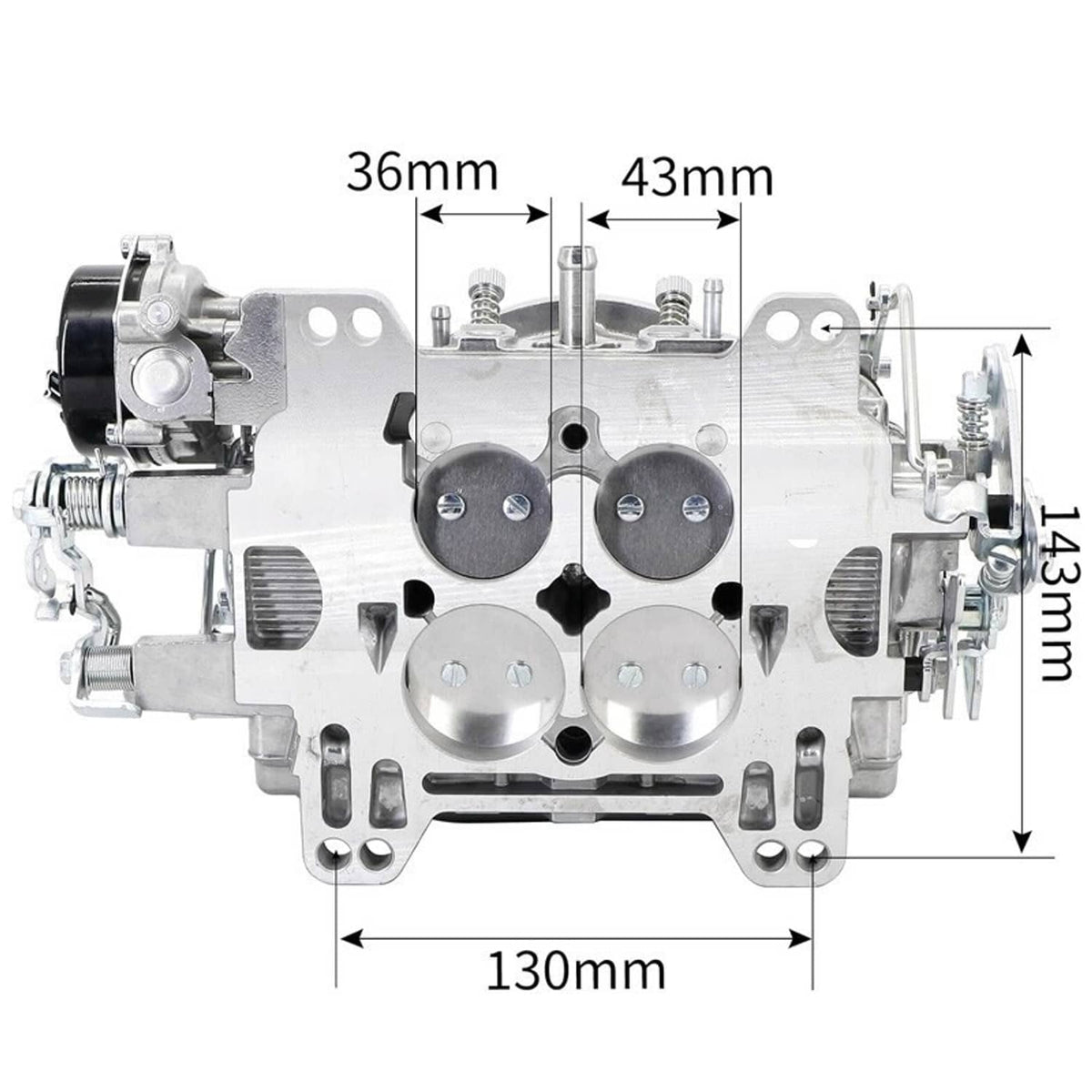 Solidspare 4 Barrel Carburetor Replace for Edelbrock 1403 Performer Electric Choke 500 CFM