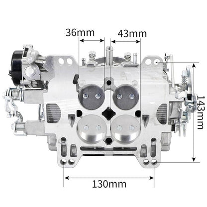 Solidspare 4 Barrel Carburetor Replace for Edelbrock 1403 Performer Electric Choke 500 CFM
