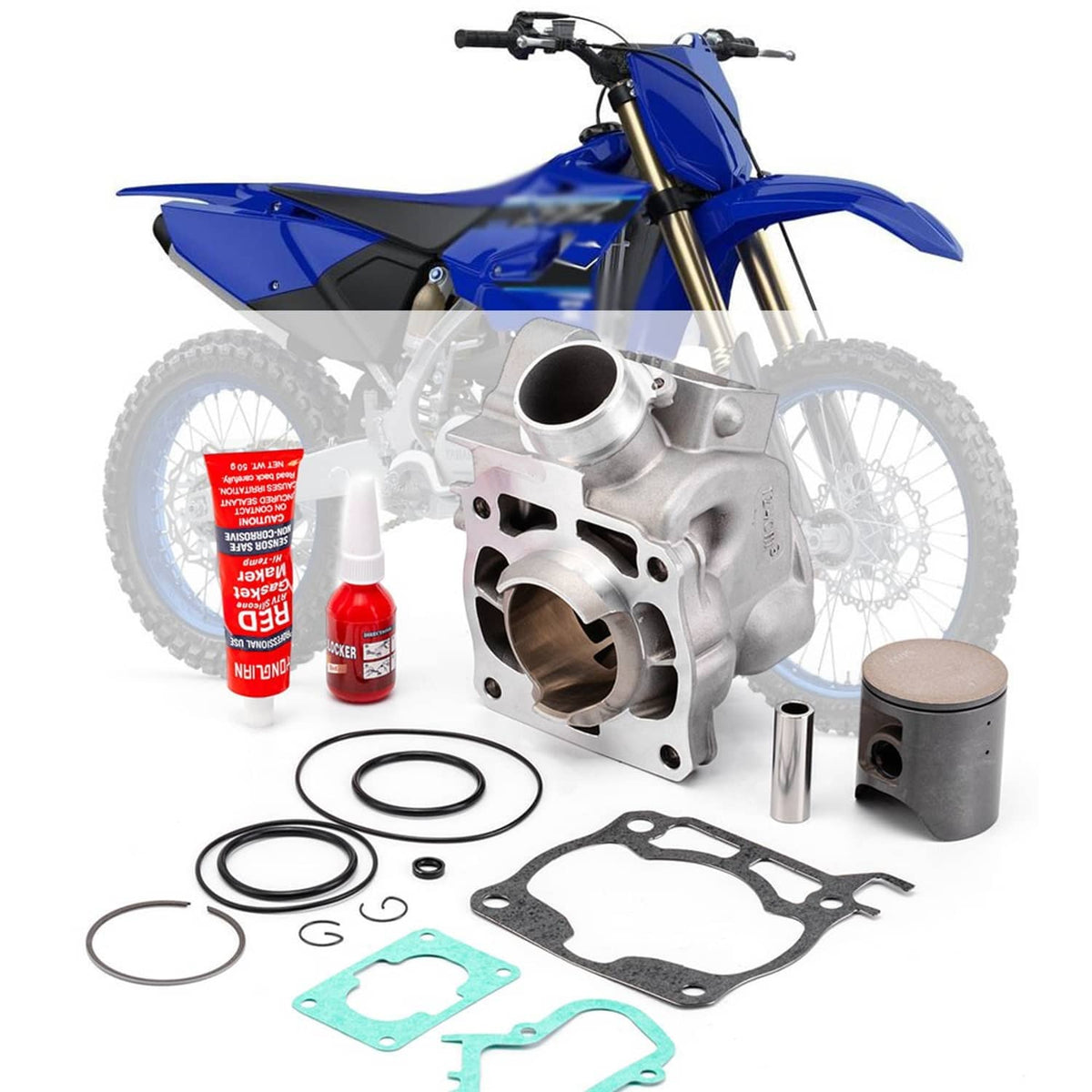 Solidspare COMPLETE TOP END PISTON KIT W/ GASKETS FOR YAMAHA YZ125 YZ-125 2005-2021 US
