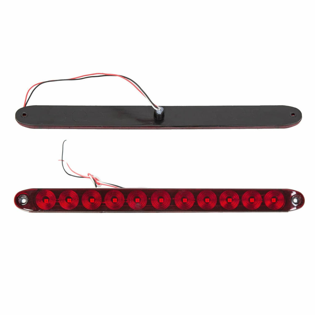 Solidspare 2 pcs 16" Red Trailer Truck Light Bar 11 LED chips Turn Rear Brake Lamp Strip