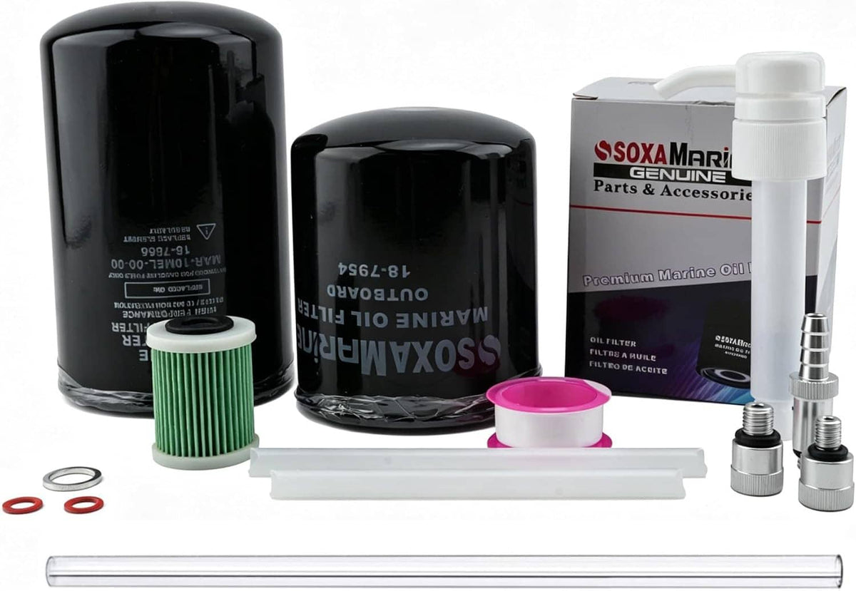 Solid Spare For Yamaha F 200-350 HP Outboard Oil Change Kit Fuel Filter Maint Kit 6P3-24563