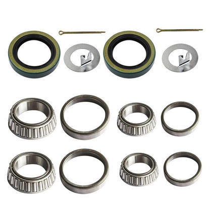 Solidspare 2Pcs Trailer Hub Race & Bearings Kits L44649/L44610, L68149/L68111 For 3500#Axle