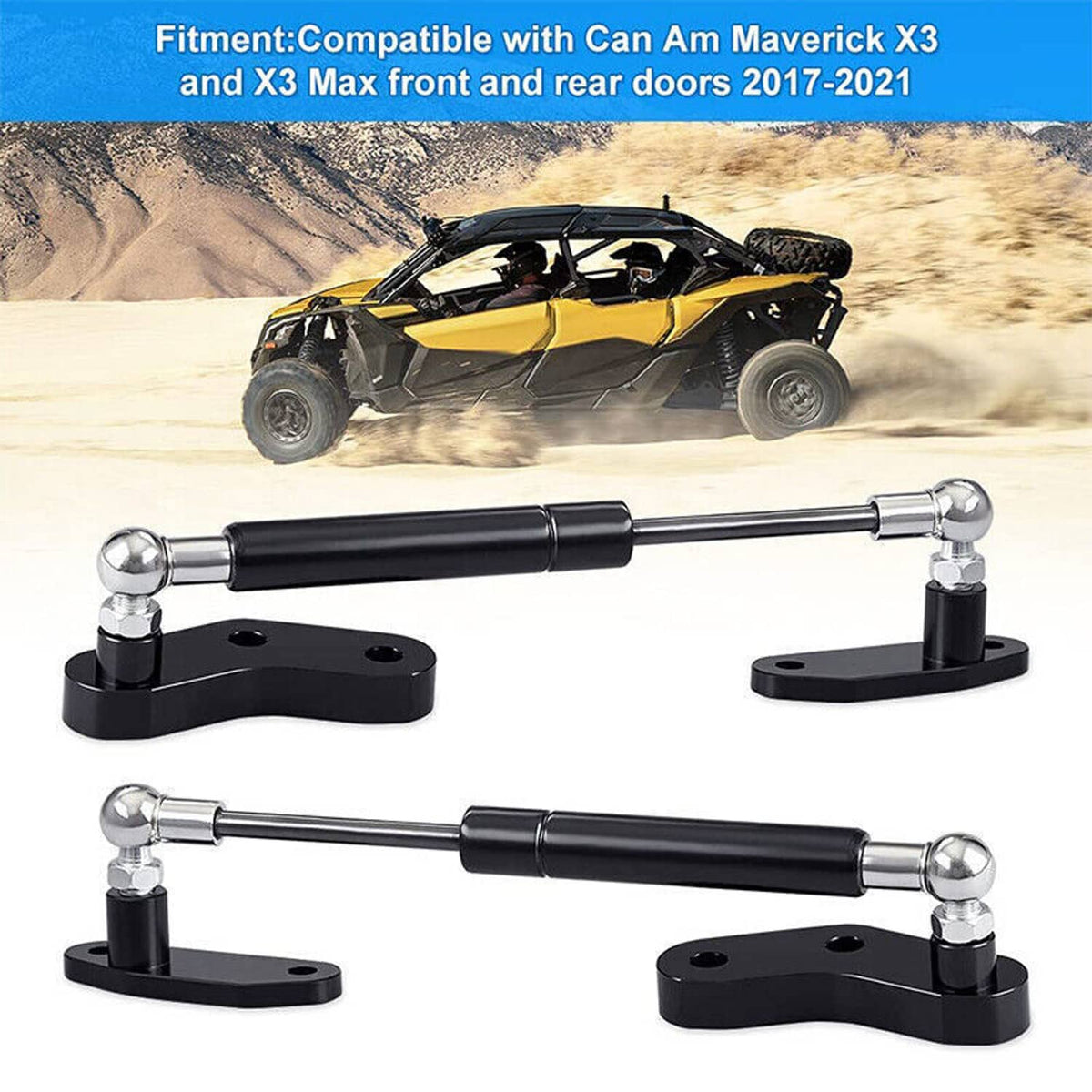 Solidspare Door Opener Kits - Door Shocks Struts for 2017-2023 Can Am Maverick X3 & X3 Max