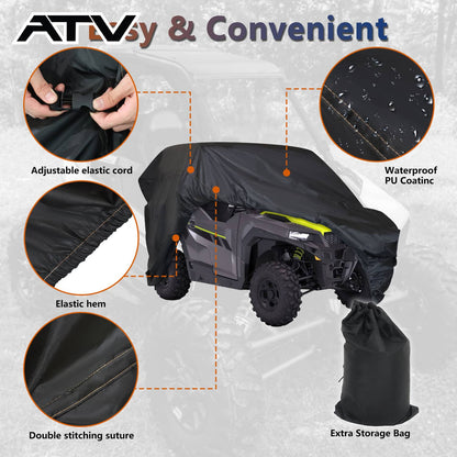 Solidspare SxS Utility Vehicle Cover Waterproof Fit For Polaris RZR XP 4 Turbo S US