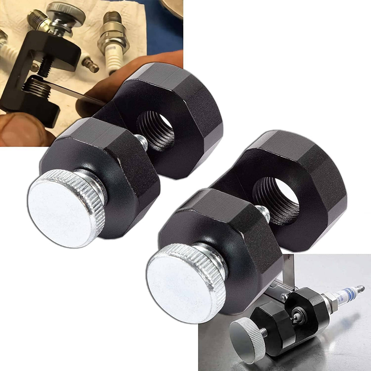 Solid Spare 12mm &14mm Engine Spark Plug Caliper Universal Precision Car Spark Plug Gap Tool