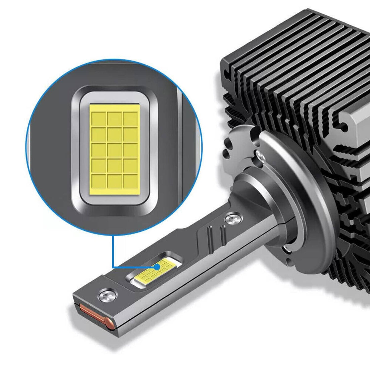 Solidspare Set D1S D1R LED Headlight Bulbs 240W 6000K Super White HID Xenon Conversion Kit