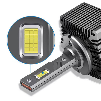Solidspare Set D1S D1R LED Headlight Bulbs 240W 6000K Super White HID Xenon Conversion Kit