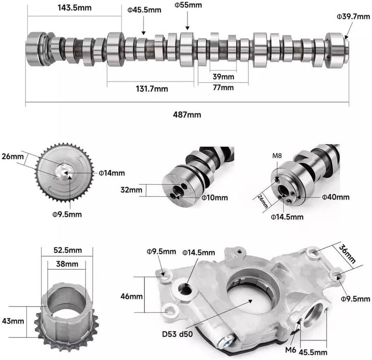 Solidspare For Sloppy Mechanics Stage 2 Cam Lifters Kit For LS1 4.8 5.3 5.7 6.0 LS 12499225