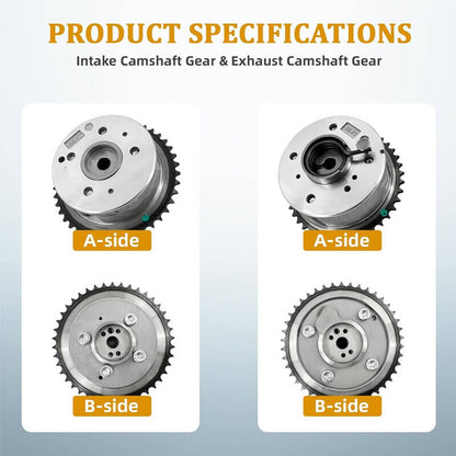 Solidspare Timing Chain Kit Exhaust Intake Camshaft Gear For Hyundai Kia Sonata Optima 2.4L