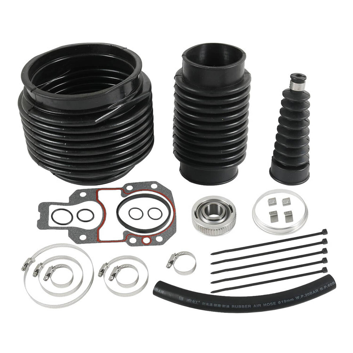 Solidspare FOR MERCRUISER ALPHA ONE 1 GEN 2 TRANSOM BELLOWS REPAIR RESEAL KIT 30-803099T1