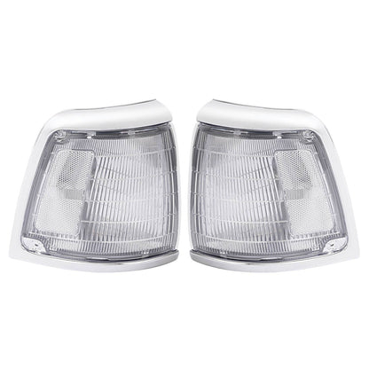 Solid Spare Pair Clear Lens Front Corner Lights Lamps For Toyota Pickup Truck 2WD 1992-1995