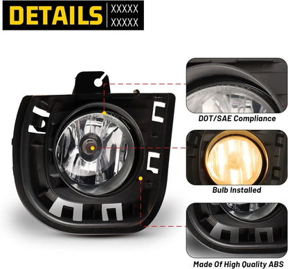 For 2014 2015 2016 Toyota Scion TC/ZELAS Fog Lights Lamps Pair w/Wiring Switch