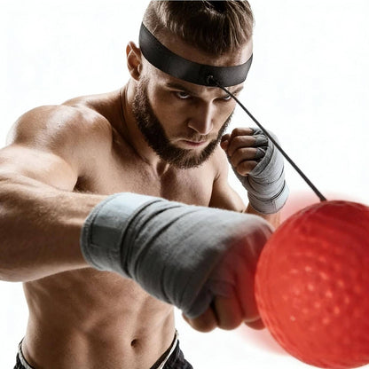 Solid Spare Boxing Reflex Ball with Adjustable Headbands, Training Equipment, Punching Ball