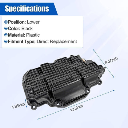 Solidspare Engine Oil Pan w/ Gasket for 2017-2022 Infiniti Q50 Q60 3.0L V6 RWD 111105CA2A