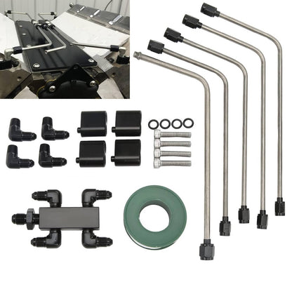 Solidspare Stainless Steel Complete Coolant Crossover Steam Vent Kit Parts For LS1 LS2 LS3