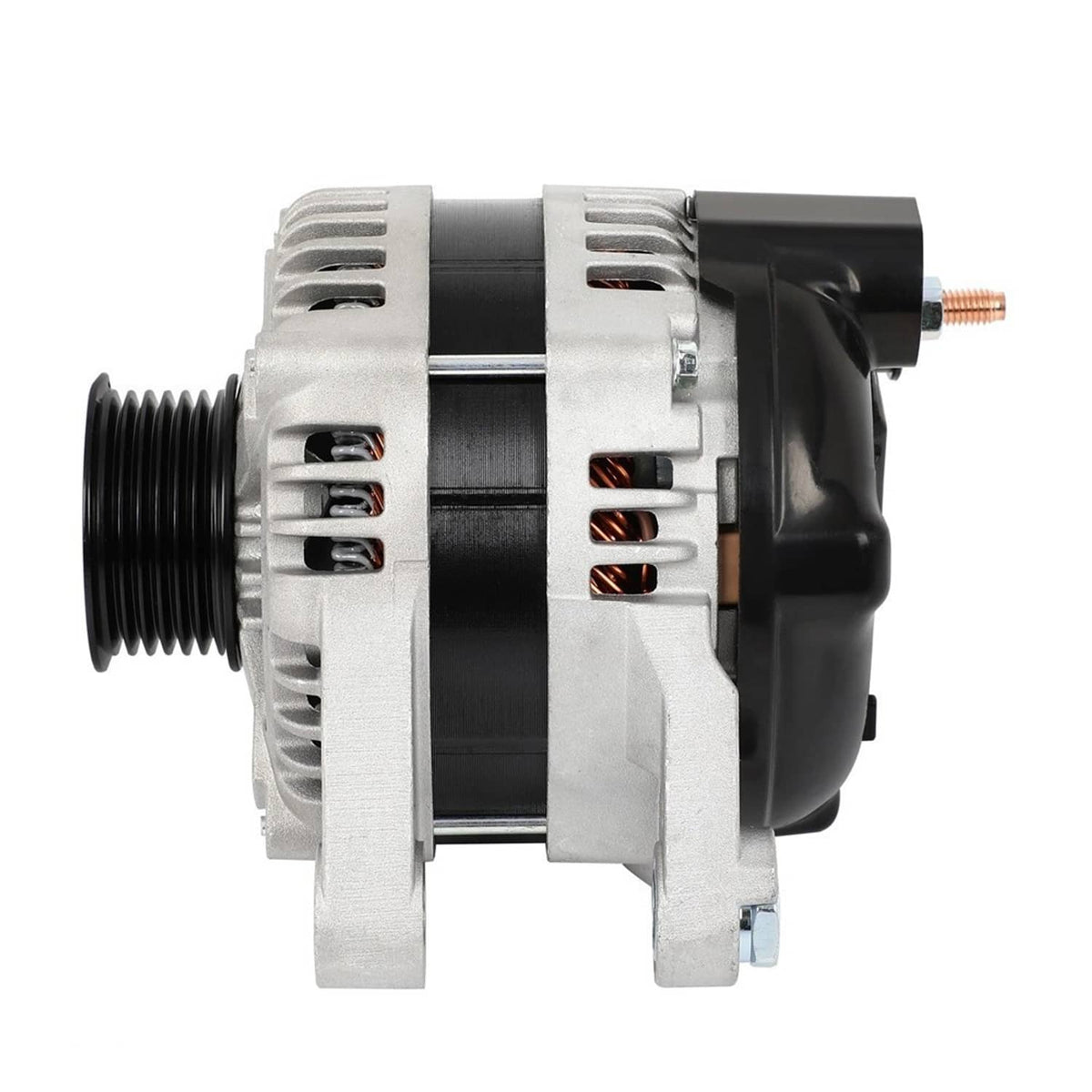 Solidspare Alternator 150A 12V CW 6 Groove Pulley for 2013-18 Hyundai Santa Fe Genesis Kia