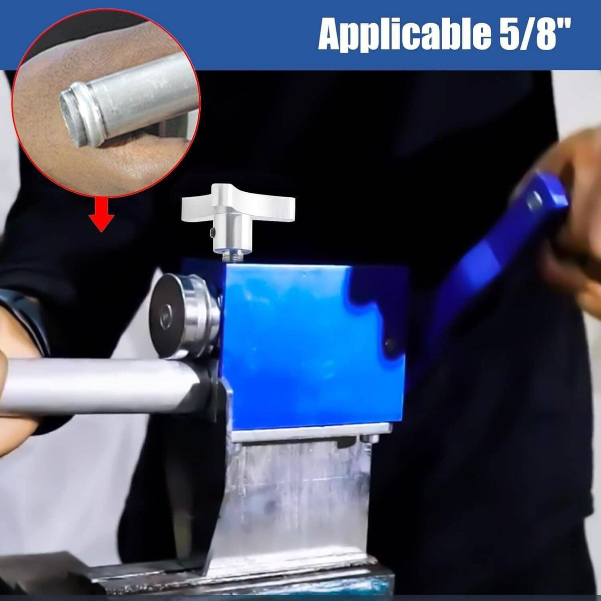 Solidspare Tube Pipe Tubing Beader Tool Bead Roller Intake and Intercooler Piping Fits 5/8"