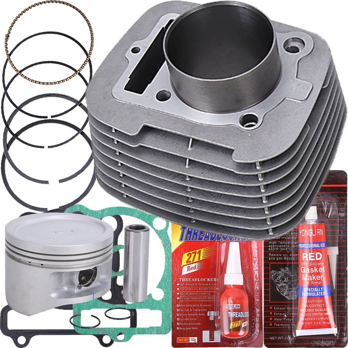 Solidspare For Yamaha Kodiak 400 1993-1999 Top End Kit Cylinder Piston Gaskets Big Bear 400