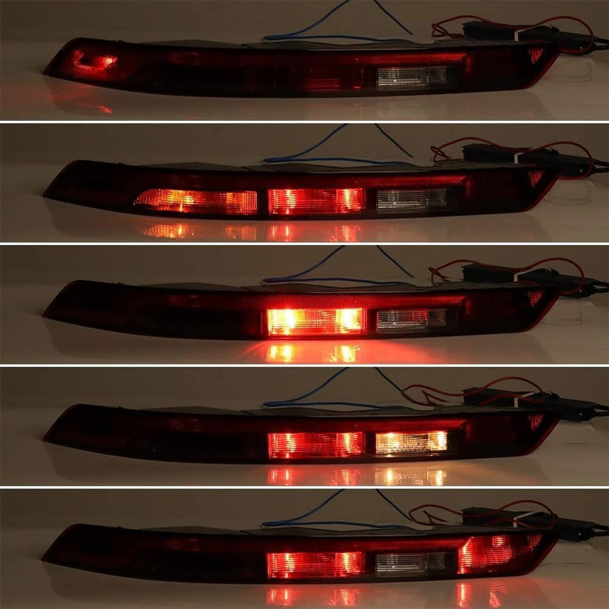 Solidspare Rear Bumper Lower Tail Light Brake Lamp Set For 2018 - 2021 Audi Q5 80A945070A